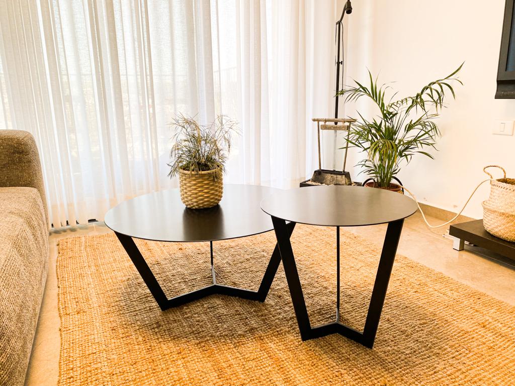 סט שולחנות עגול